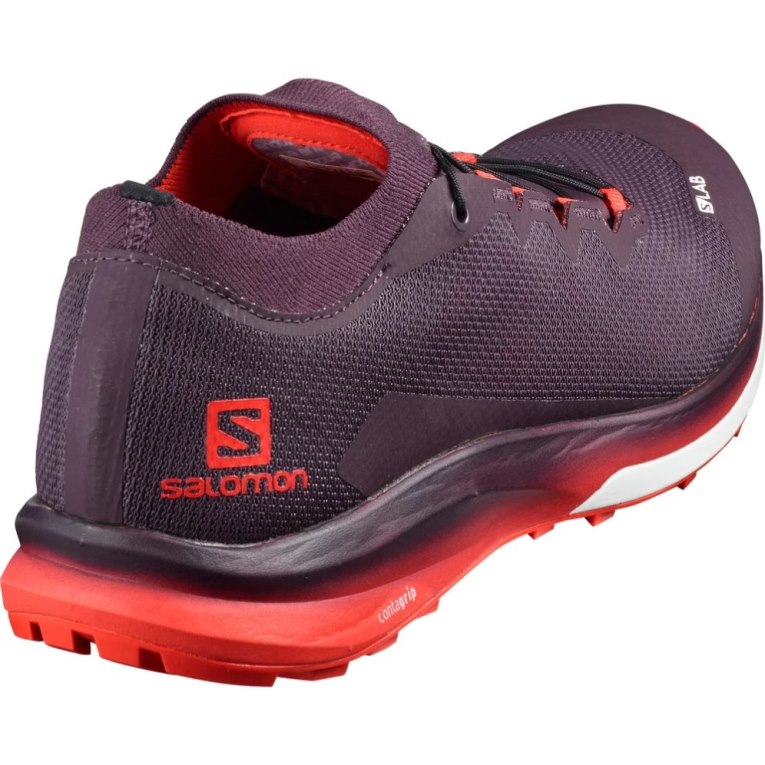 Burgundy Salomon S/Lab Ultra 3 Men's Trail Running Shoes | IE NS8602